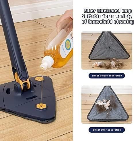 Squeezable Blue Triangle Cleaning Mop